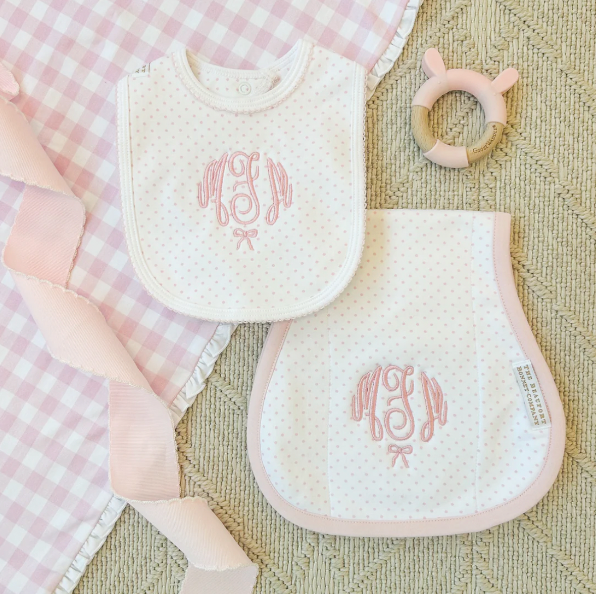 TBBC Oopsie Daisy Burp Cloth in Micro Dot