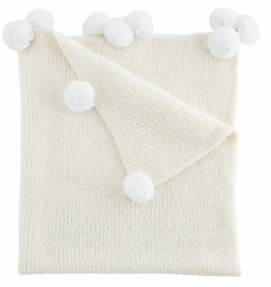 Ivory Chenille Blanket