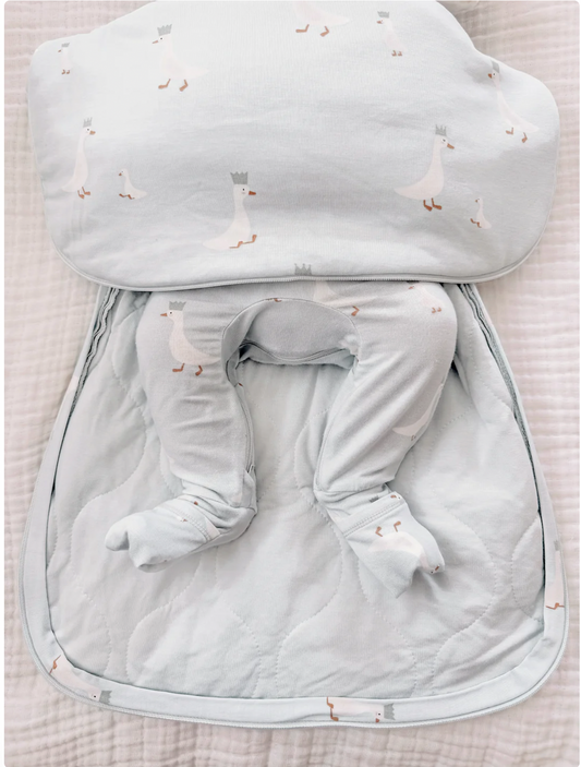 Swaddle Sleep Sack- Crowned Goose