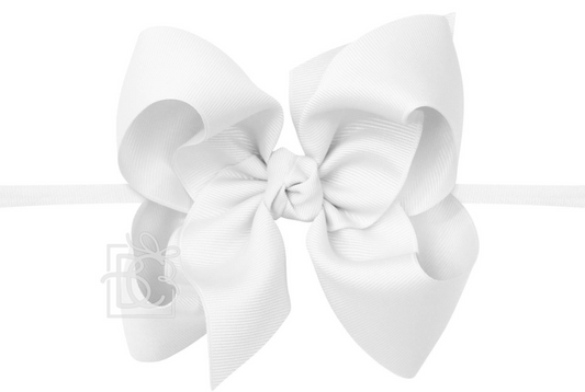 Pantyhose Headband With Signature Grosgrain Bow - HUGE