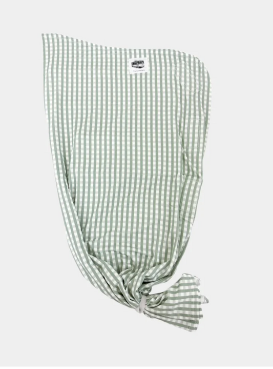 Gingham Swaddle - Sage