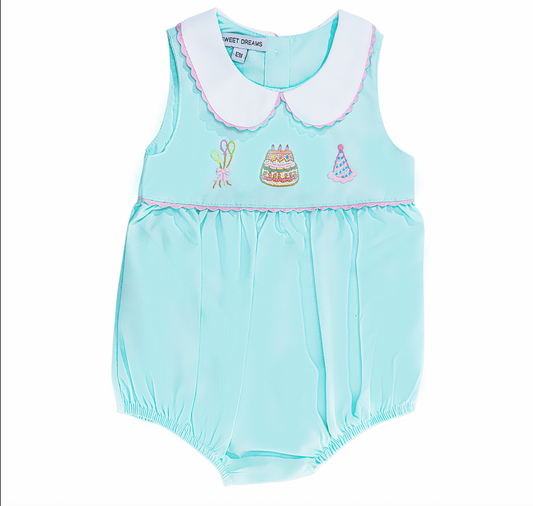 Happy Birthday Mint Bubble -Girl