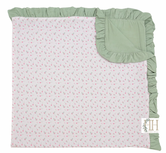 Hamner Hill TipToe Tulip Stroller Blanket