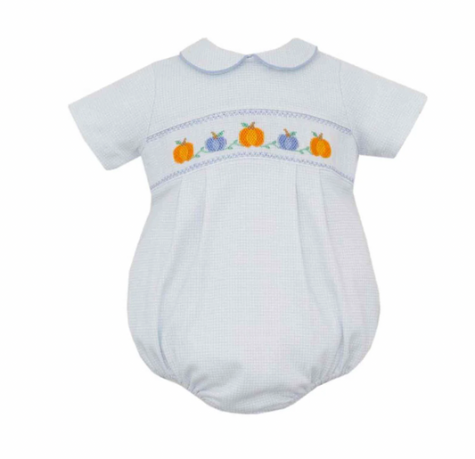 Pumpkins Blue knit Checkered Bubble