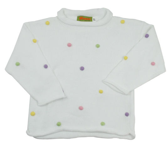 Pastel Pom Pom Sweater