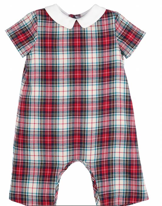 Gingerbread Plaid Boy Longall