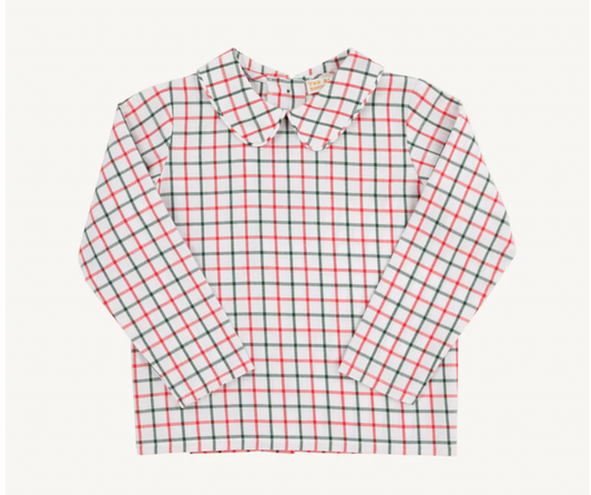 Old Town Tattersall Peter Pan Collar Shirt