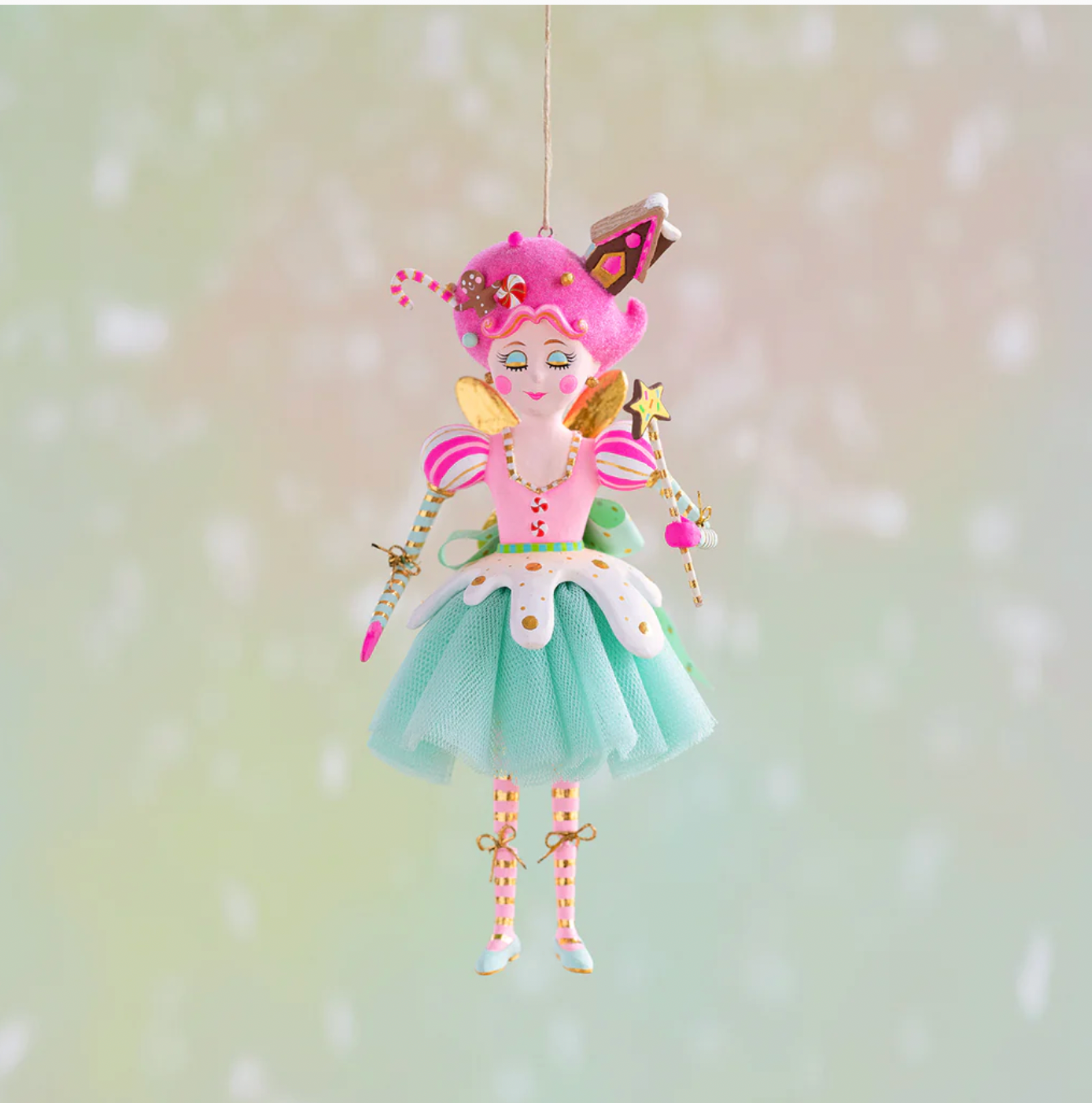 Glitterville Sugar Plum Fairy Orn, Resin, 8"