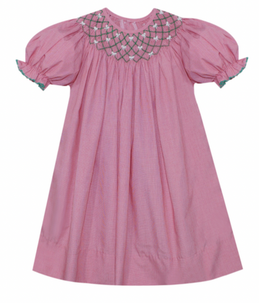 Red Beatrice Bishop Dress