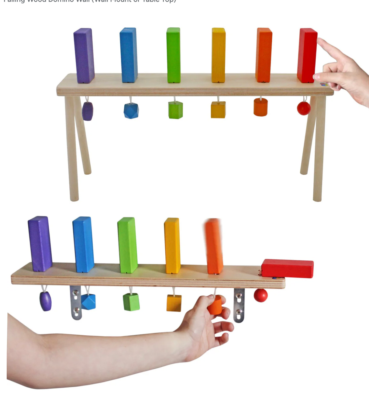 Falling Wood Domino Wall