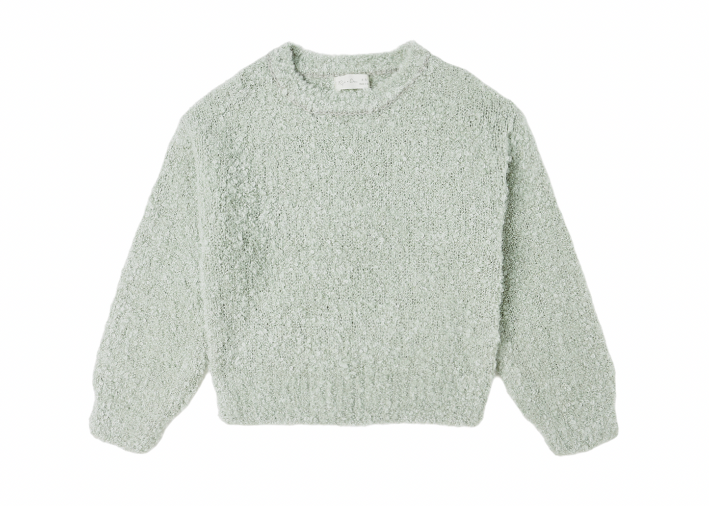 Aspen Sweater In Pistachio Boucle