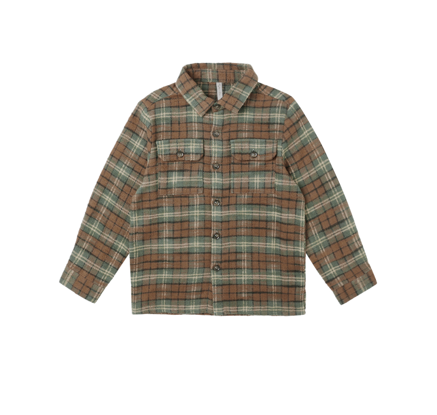 Pocketed Flannel Shirt In Holiday Plaid