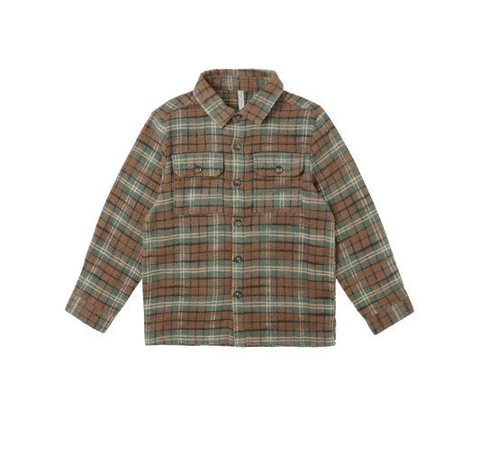 Pocketed Flannel Shirt In Holiday Plaid