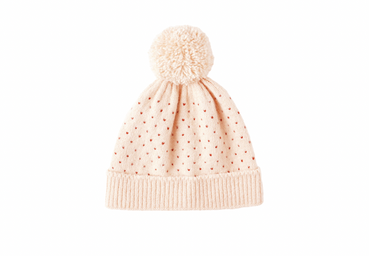 Beanie In Ruby Speckle