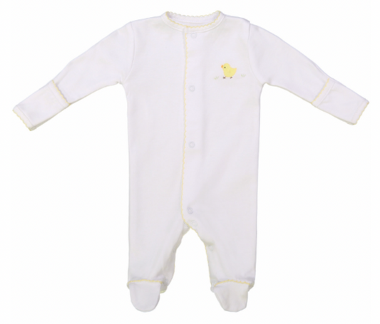 Preemie Pima Baby Chick Romper