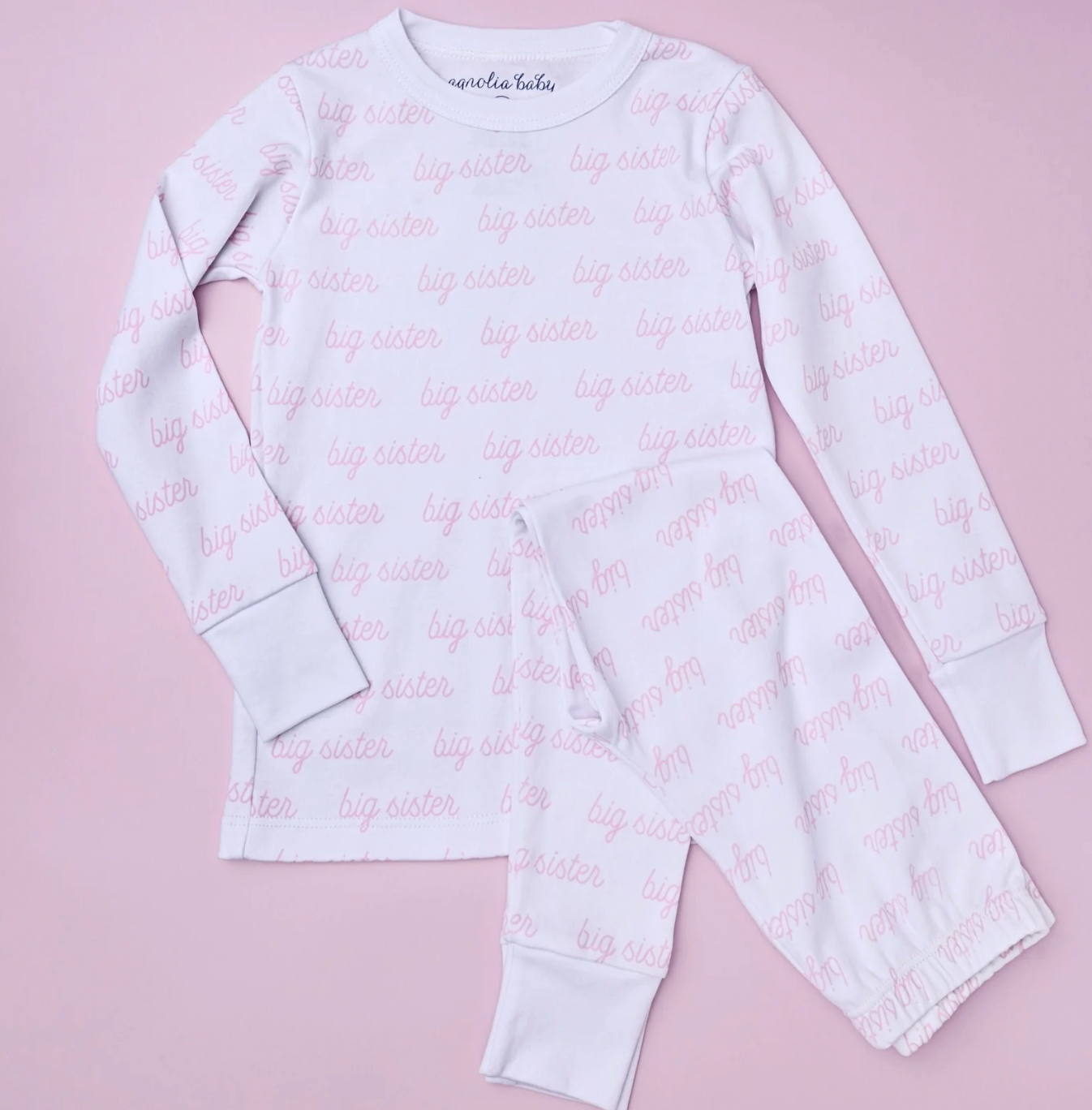 Big Sister Print Long Pajama