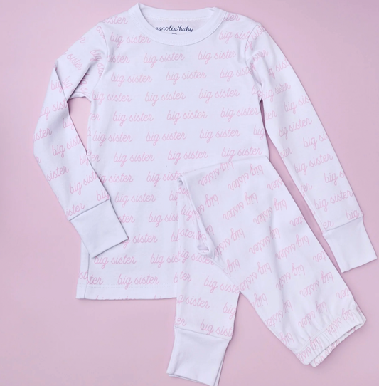 Big Sister Print Long Pajama