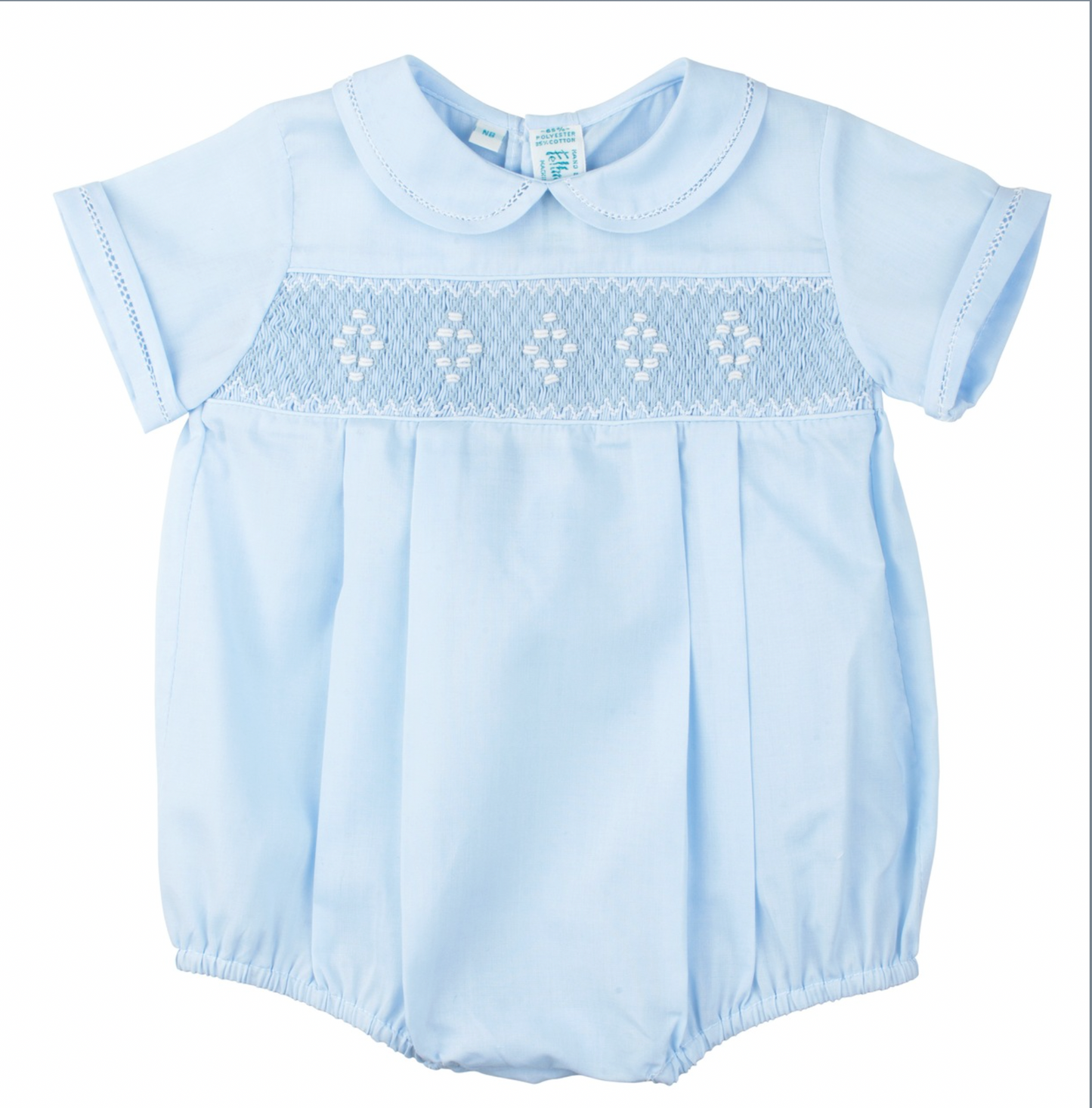 Smocked Embroidered Diamond Creeper