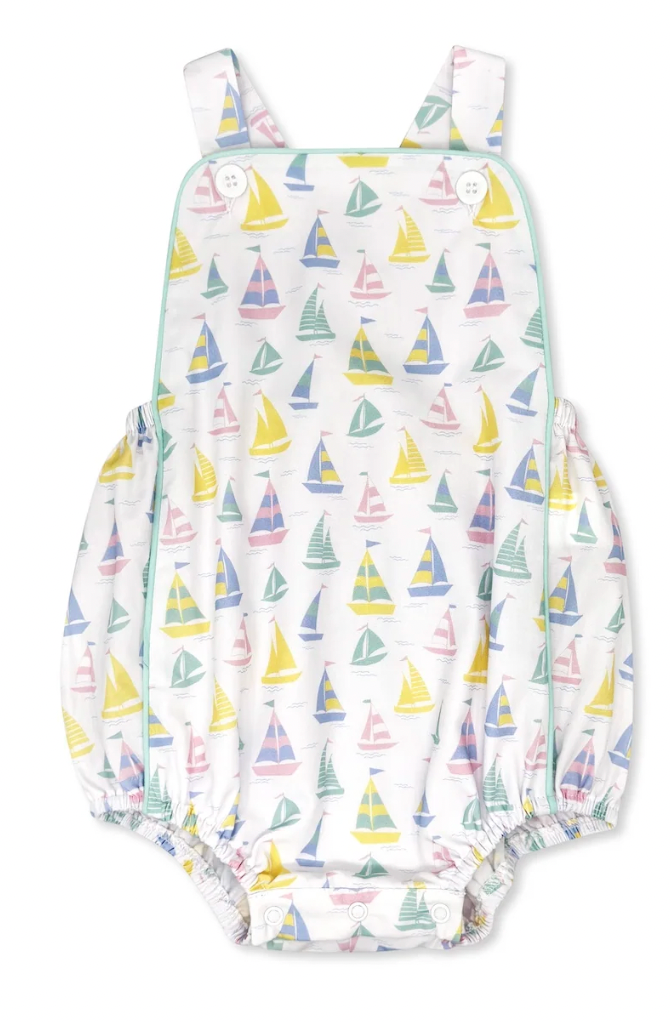 Evan Sunsuit Seahaven Sailboat Happy Mint
