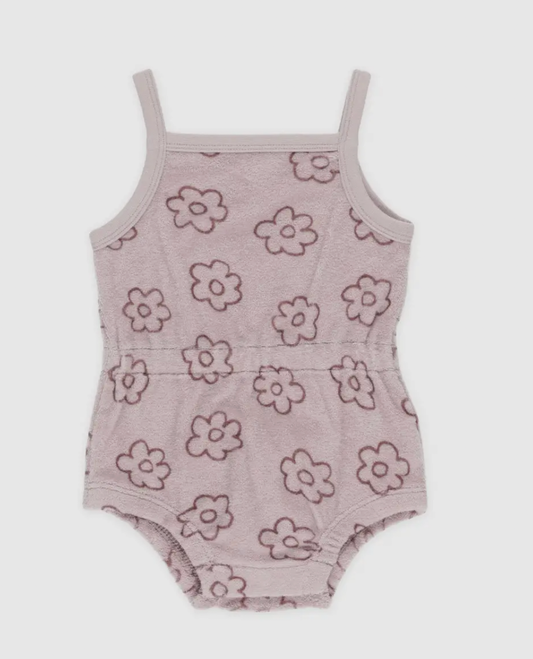 Terry Cinch Romper - Daisy