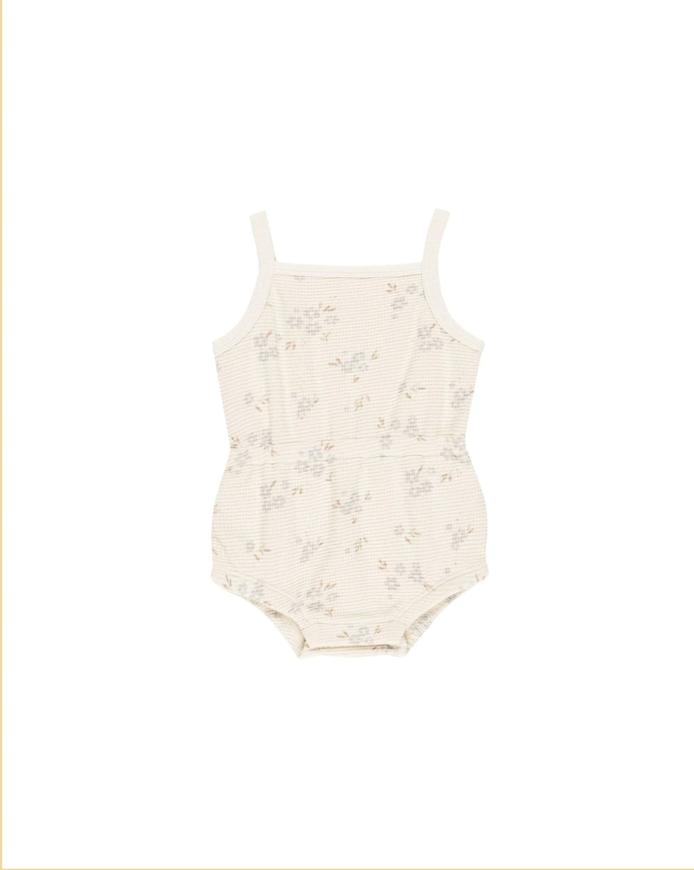 Waffle Cinch Play Suit -  Blue Daisy
