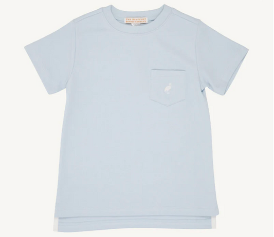 Carter Crewneck in Buckhead Blue / Worth Ave. Whit