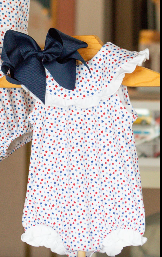 Lilia and Hayes Adle Bubble - Star Spangled