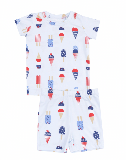 Amrican Ice Cram Short Set Blue