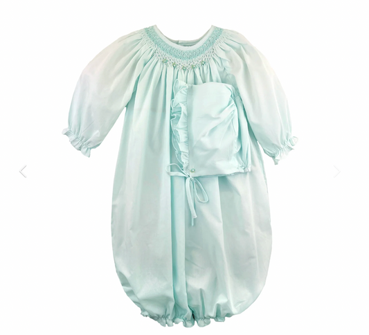 Bishop Smocked Heirloom Bag & Hat