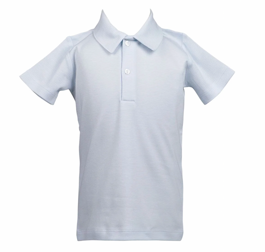 Light Blue Stripe Polo