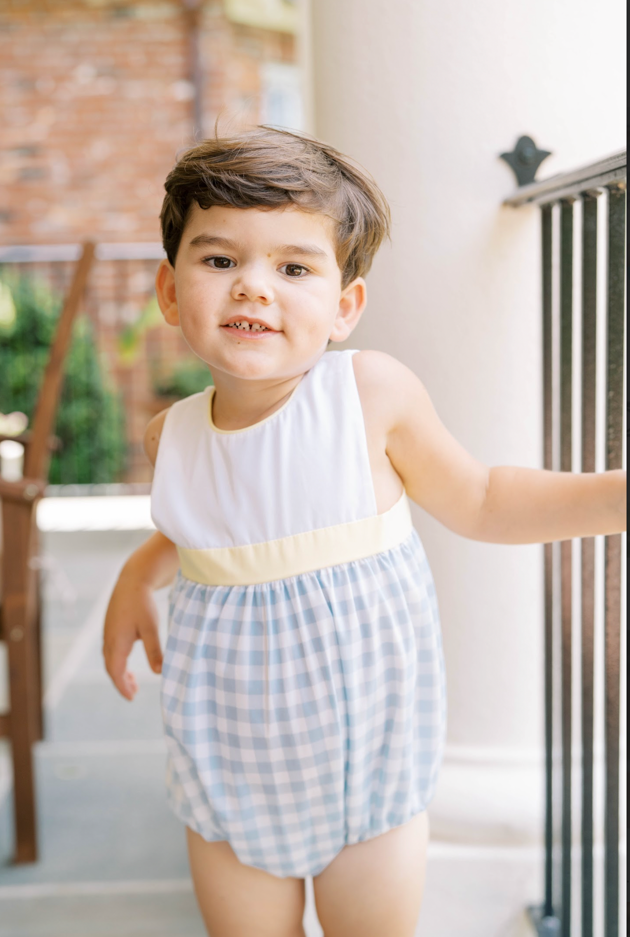 Hollis Bubble in Baldwin Blue Buffalo Check