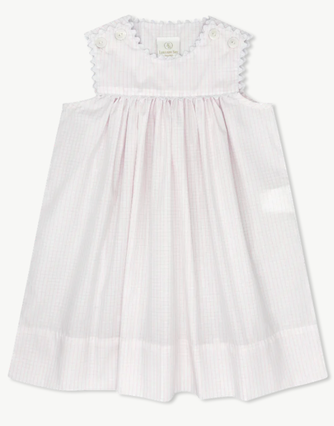 Charming Dress - Classic Pink Windowpane