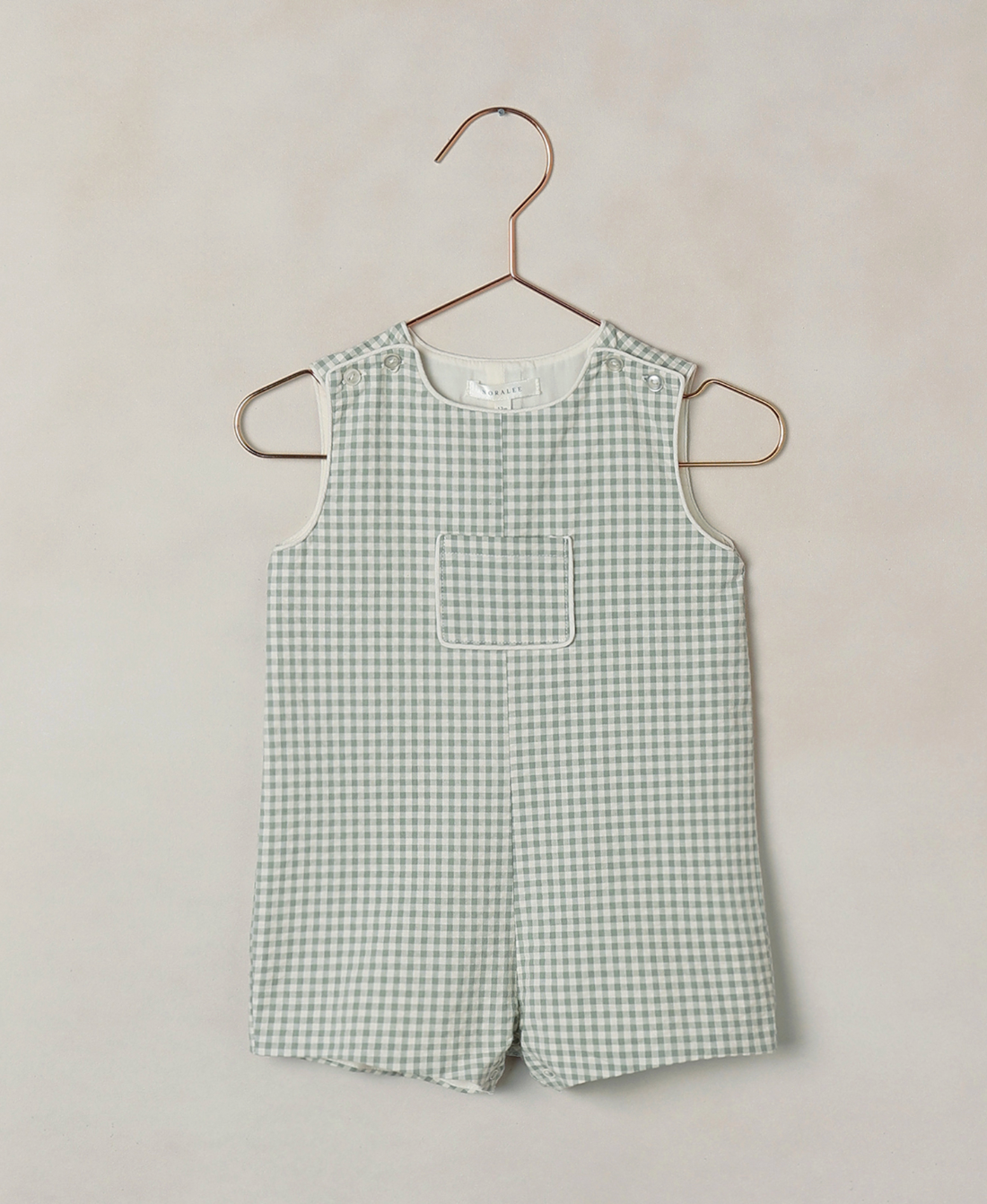 Georgie Romper Eucalyptus Check