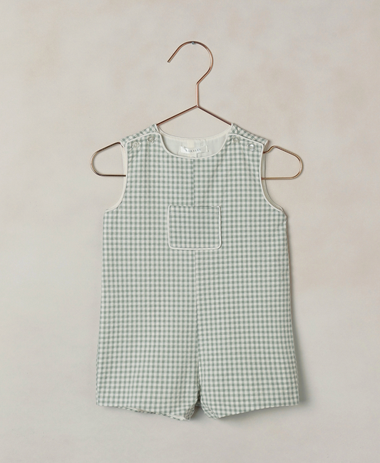 Georgie Romper Eucalyptus Check