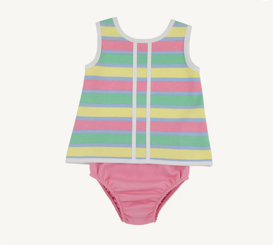 Mary Simms Bloomer Set in Samford Stripe