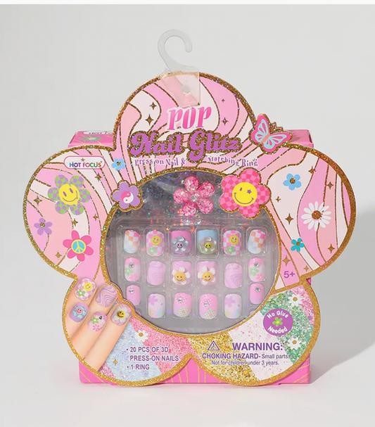 Pop Nail Glitz, Groovy Flower