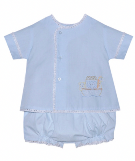 Blue Blanche Diaper Set - Noah's Ark
