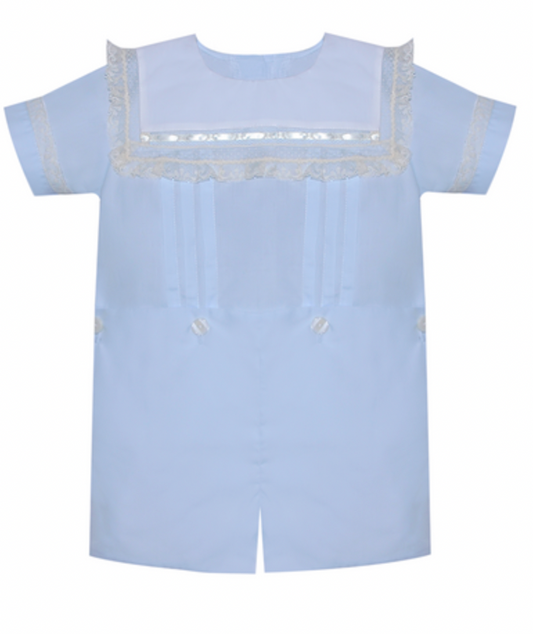 Blue Brooks Button On