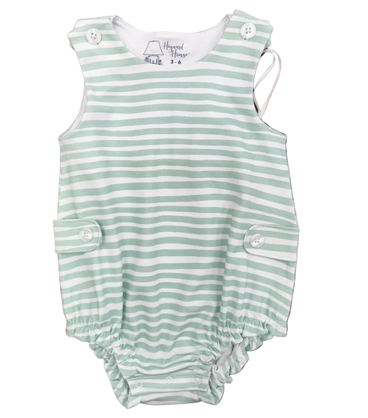 Boys Sleeveless Bubble - Mint Waves