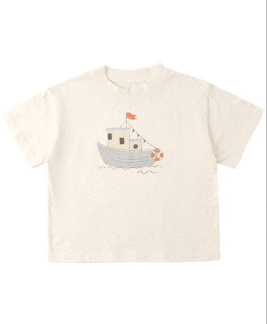 Relaxed Tee in Tug Boat