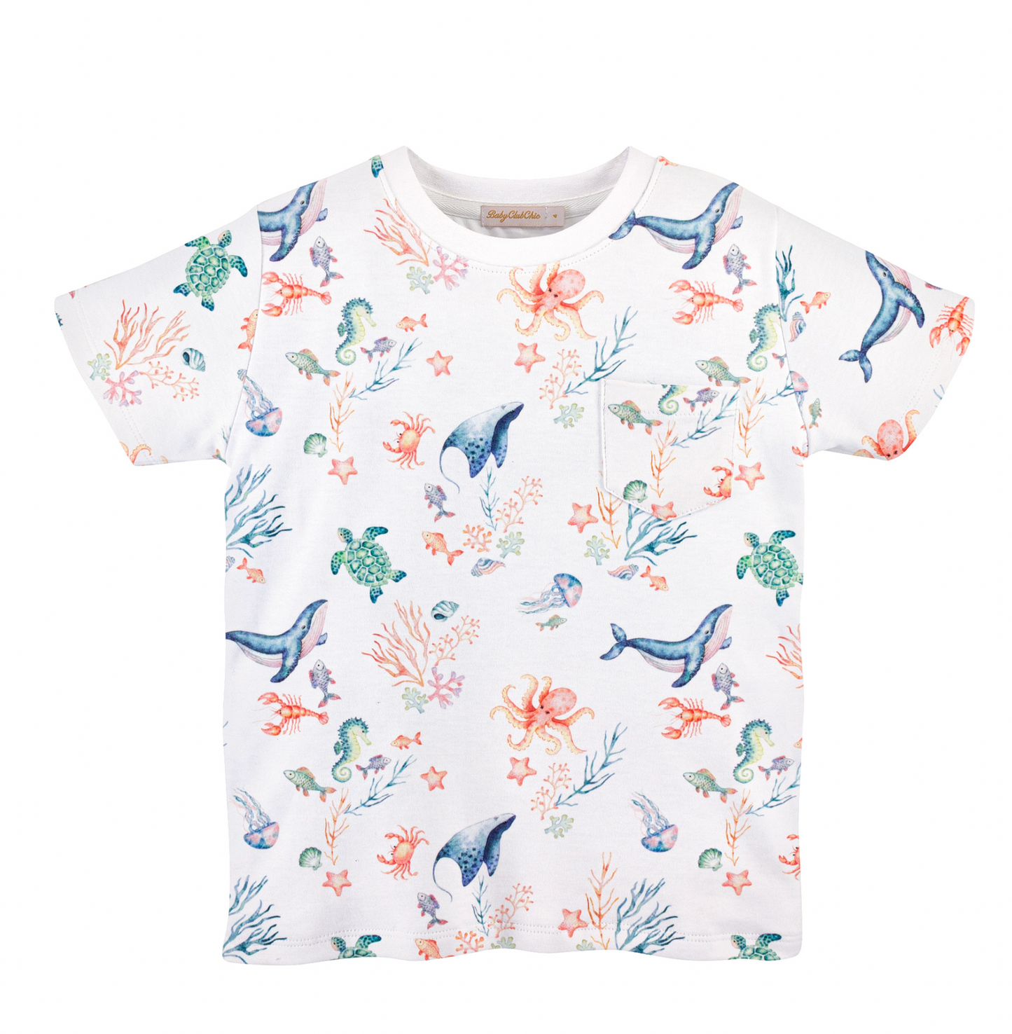 Sea World Tee with Pocket