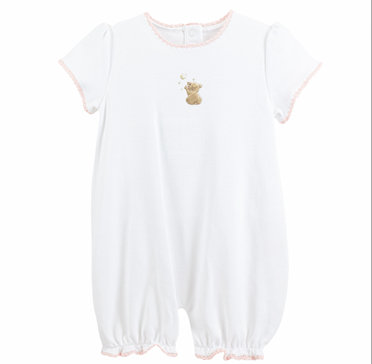 Teddys Dreamland Romper with Crochet Trim