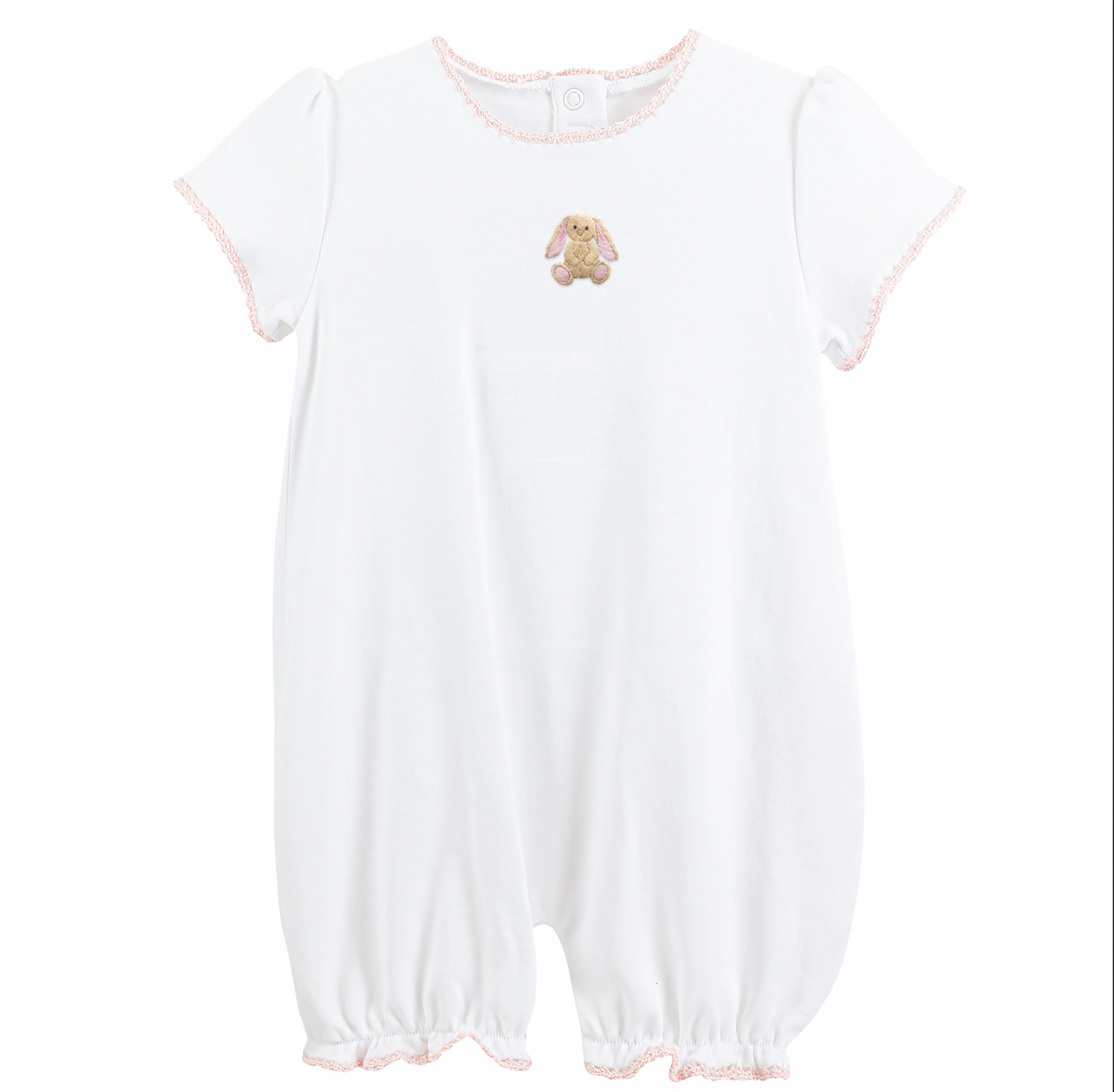 Tiny Baby Bunny with Crochet Trim- Girls