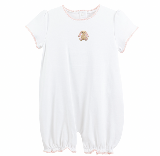 Tiny Baby Bunny with Crochet Trim- Girls