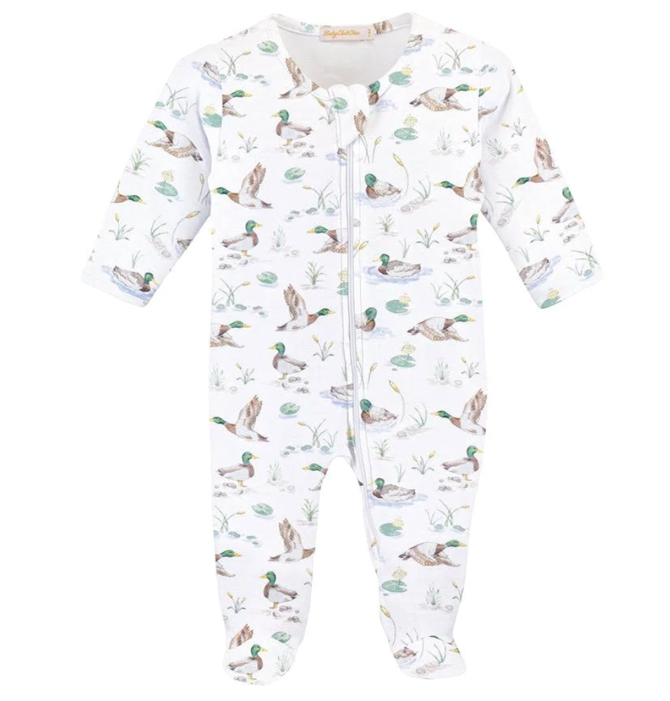 Mallard Ducks Zipped Footie