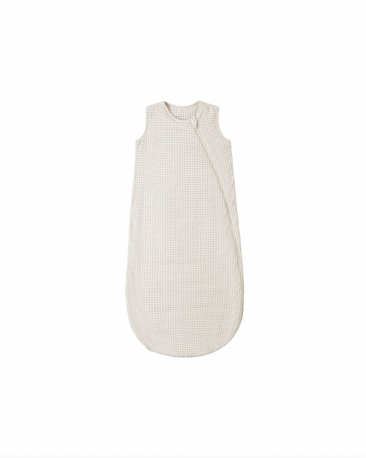 Bamboo Sleep Sack in Oat Gingham