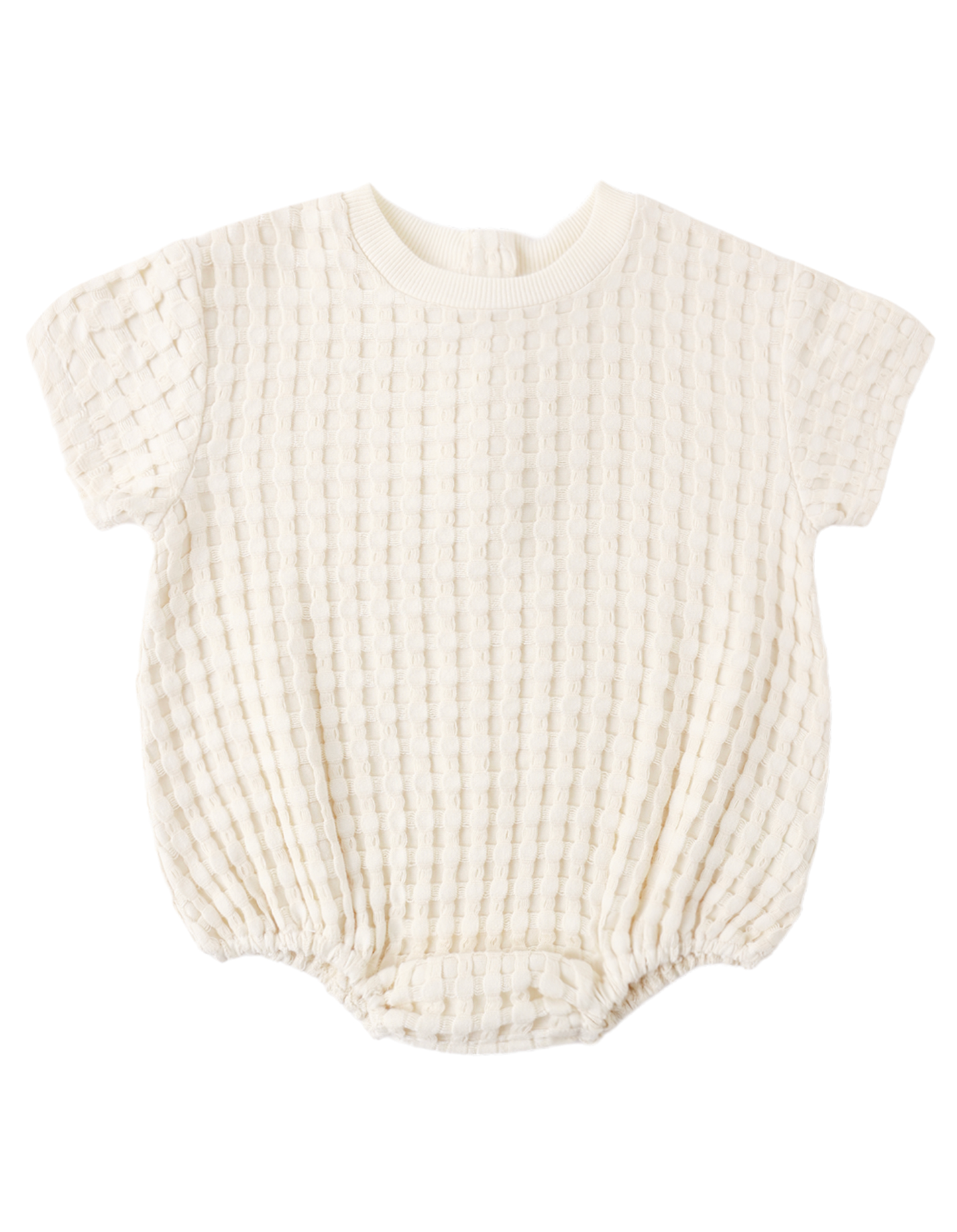 Relaxed Bubble Romper in Natural