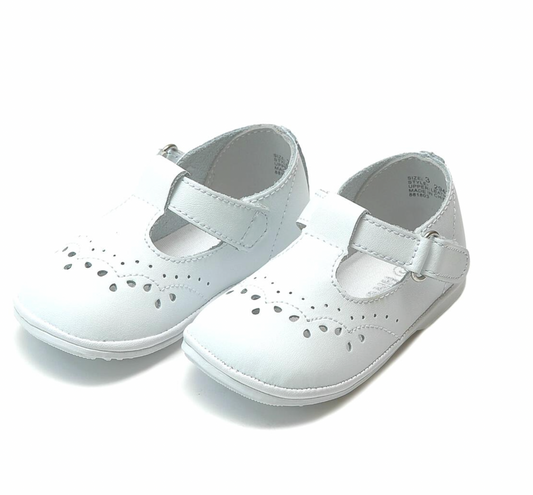 Birdie White T-Strap Mary Jane