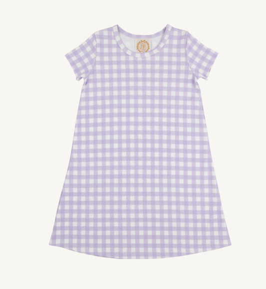 Polly Play Dress in Lauderdale Lavender Gingham