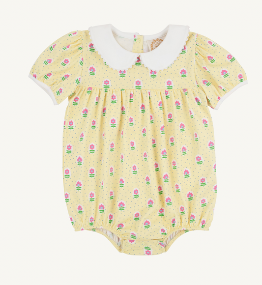 Cindy Lou Bubble in Fairway Floral/ Worth Avenue White